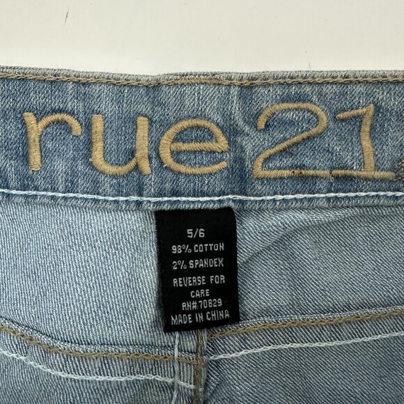Rue 21 Flare Women's size 5 Medium Wash Blue Denim Jeans - Picture 6 of 6